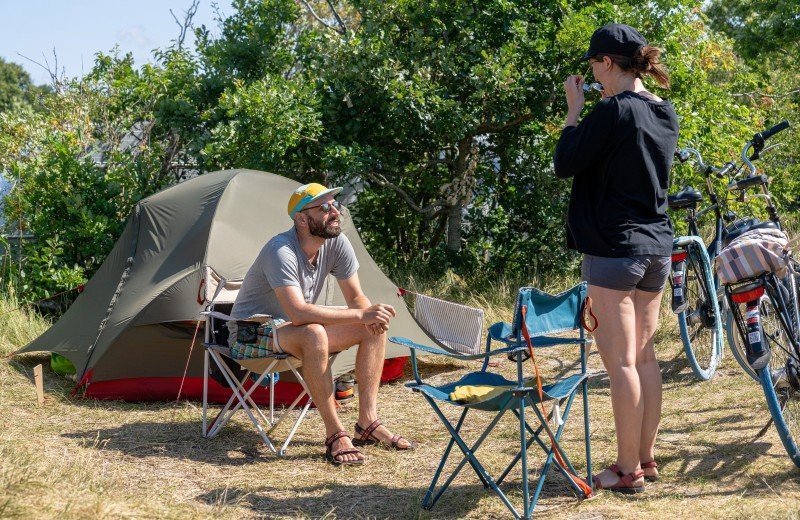 Zeltplatz ohne Stromanschluss, klein